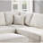 3Pc Sectional Set Corduroy Upholstered LAF Sofa RAF Chaise Ottoman L-Sectional Living Room Furniture-1217255897
