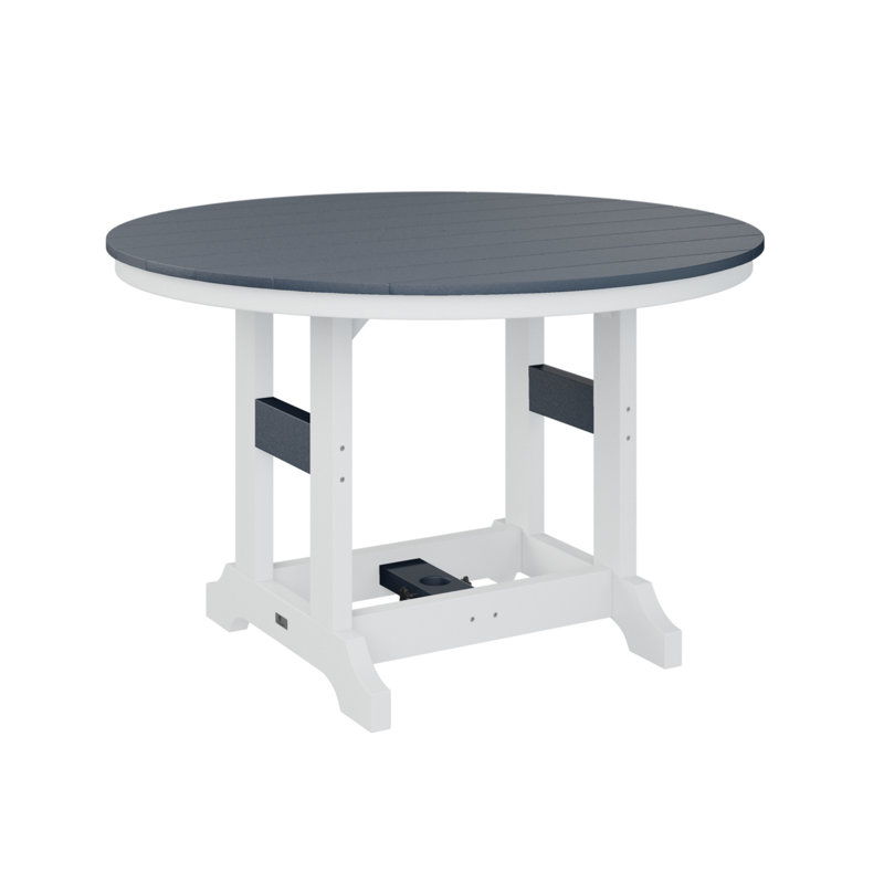 Table de bar ronde Berlin, Marine, H 35,87 po x l 48 po x P 48 po
