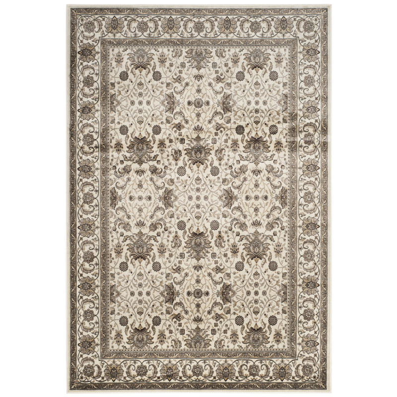 Carolus Viscose Pile Oriental Rug, Rectangle 3'3" x 4'7"