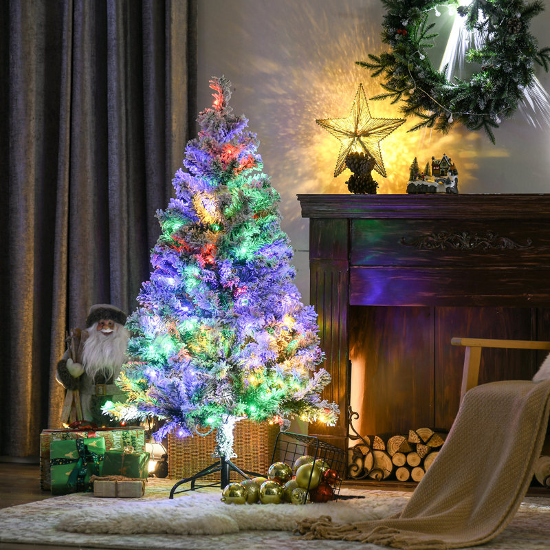 135cm H Lighted Artificial Pine Christmas Tree