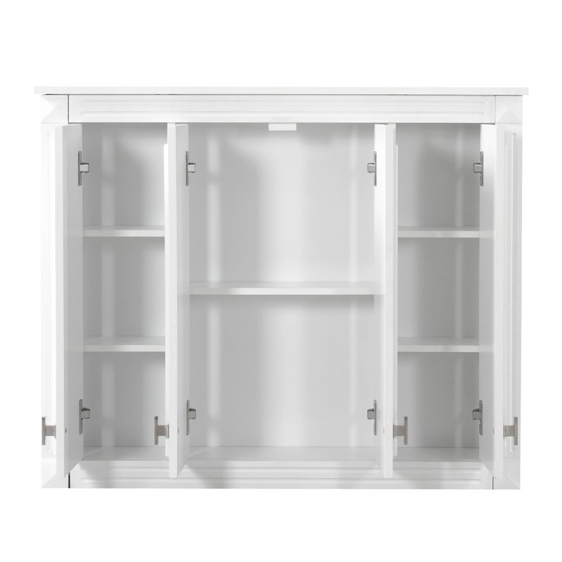 Armoire murale Gastelum avec sculpture exquise et 1 tablette réglable