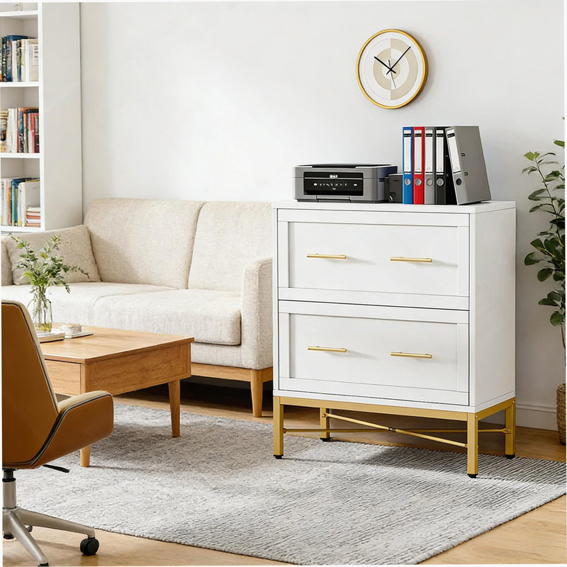 Office File Cabinet,2-Drawer File Cabinet,Sleek Design Storage Cabinet