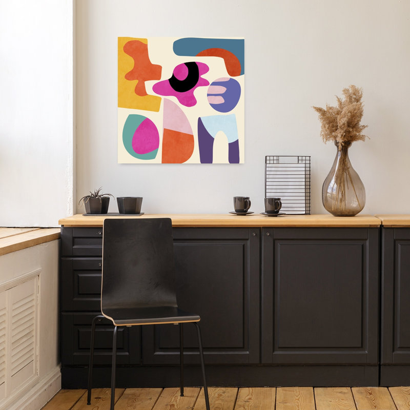Art contemporain, art contemporain abstrait, H 18 po x l 18 po