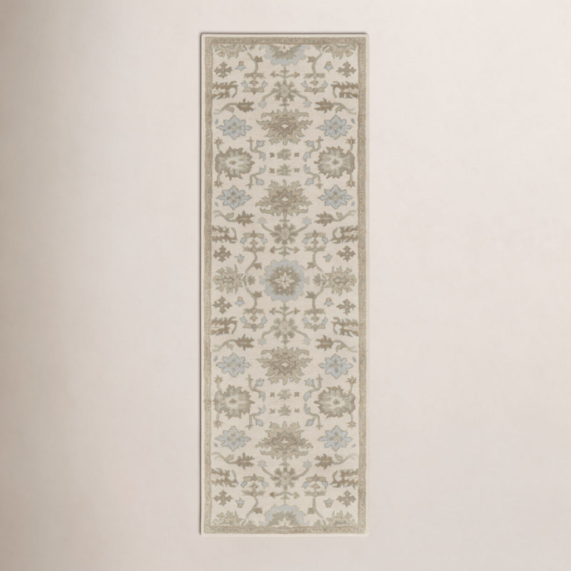 Arden Wool Floral Indoor Rug, Runner 3' x 12'