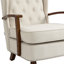 Fauteuil à oreilles rembourré Biali-592563461