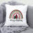 Christmas Rainbow1 Polyester/Polyester Blend Reversible Throw Pillow-915865076