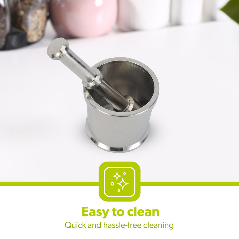 Stainless Steel Mortar And Pestle Set