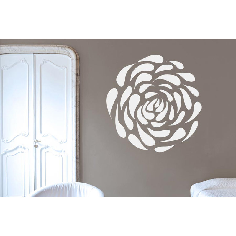 Plants & Flowers Wall Decal, White