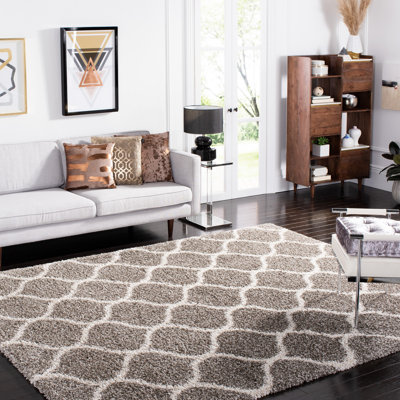 Darrold Geometric Grey/Ivory Area Rug