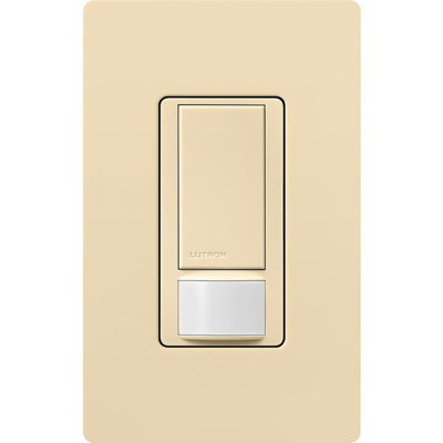Lutron Maestro Occupancy 2 amps Single Pole Motion Sensor Switch Ivory 1 pk