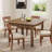 Square Wood Dining Table for 4-1976310087