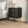 Pruneda 2-Drawer Nightstand with Metal Legs