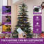 Sapin de Noël illuminé 6,5 pi avec lumières multimodes-81961091