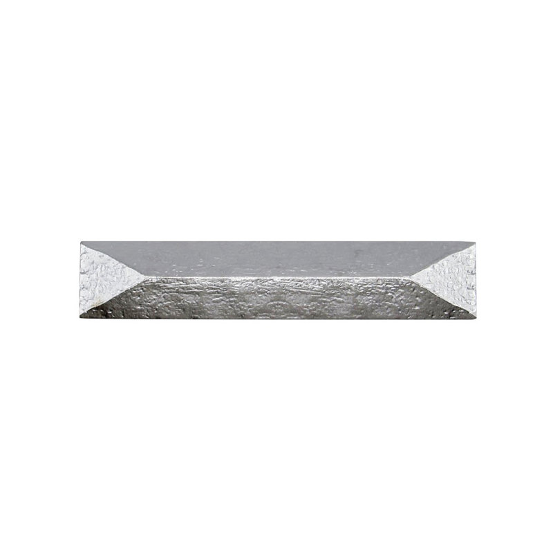 Poignée barre 3 3/4 po Rustic Pyramid, Nickel