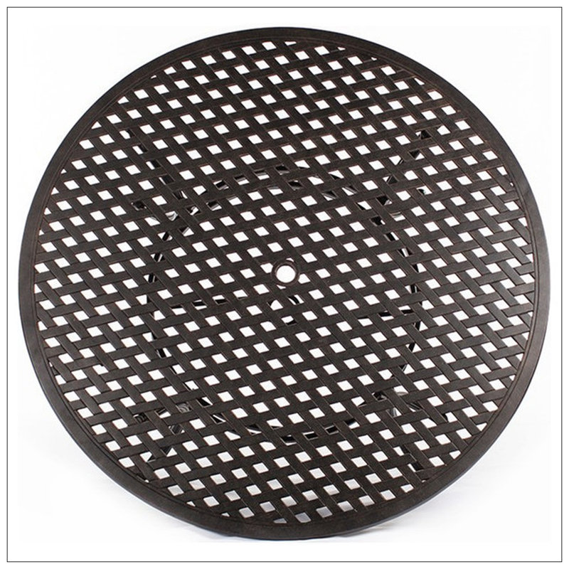 Round Dining Table, Dark Lava Bronze