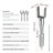 Stellweilan Tessberg Black Metal Mounting Hardware