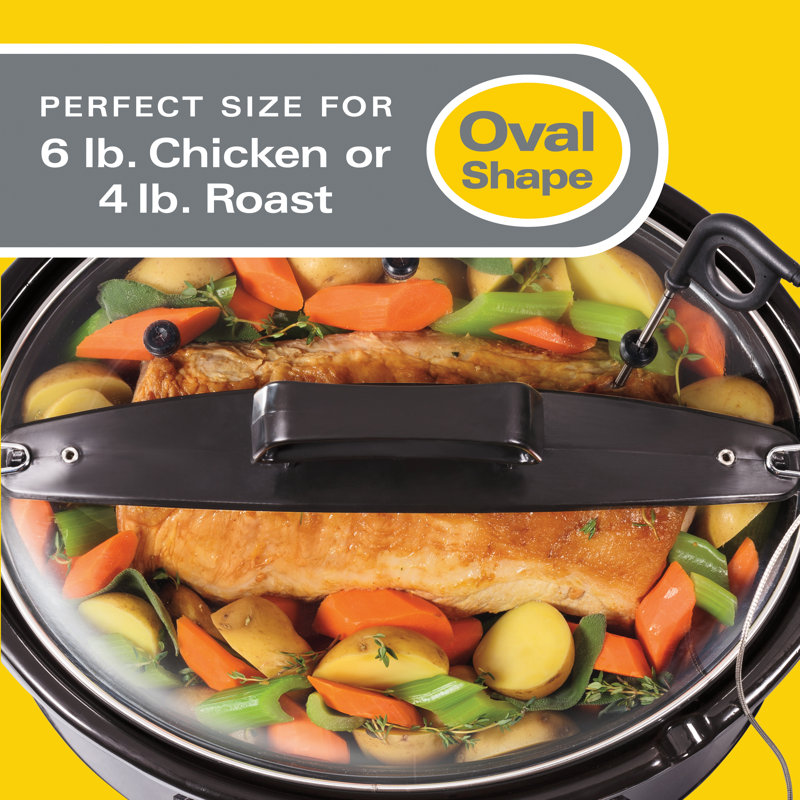Hamilton Beach 6 Qt Stainless Steel Slow Cooker with Timer