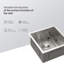Évier de cuisine encastrable 13 po - 13 po x 15 po x 9 po en acier inoxydable