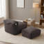 Chaise longue avec repose-pieds Corduroy Cloud-1405622547