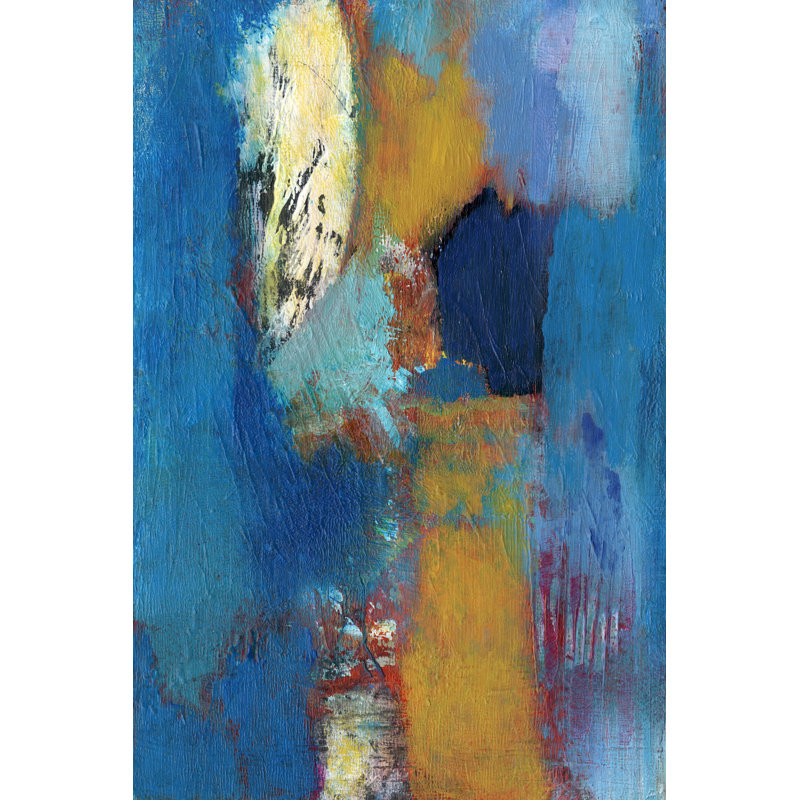 Rhapsody In Blue II by Jodi Fuchs - Wrapped Canvas Painting, 46cm H x 30cm W