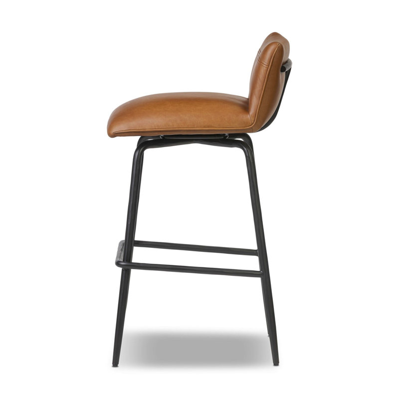 Ridley Swivel Stool-Sonoma Chestnut-Bar