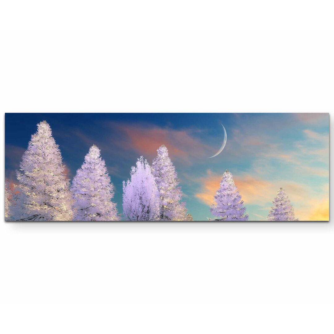 Leinwandbild Märchenhafte Winterlandschaft