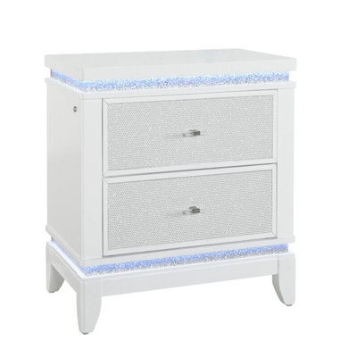 Table de chevet blanche ADALID