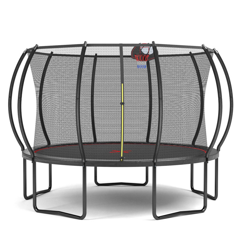 Trampoline d'extérieur durable avec caractéristiques de sécurité avancées pour un plaisir de rebondir sauvage