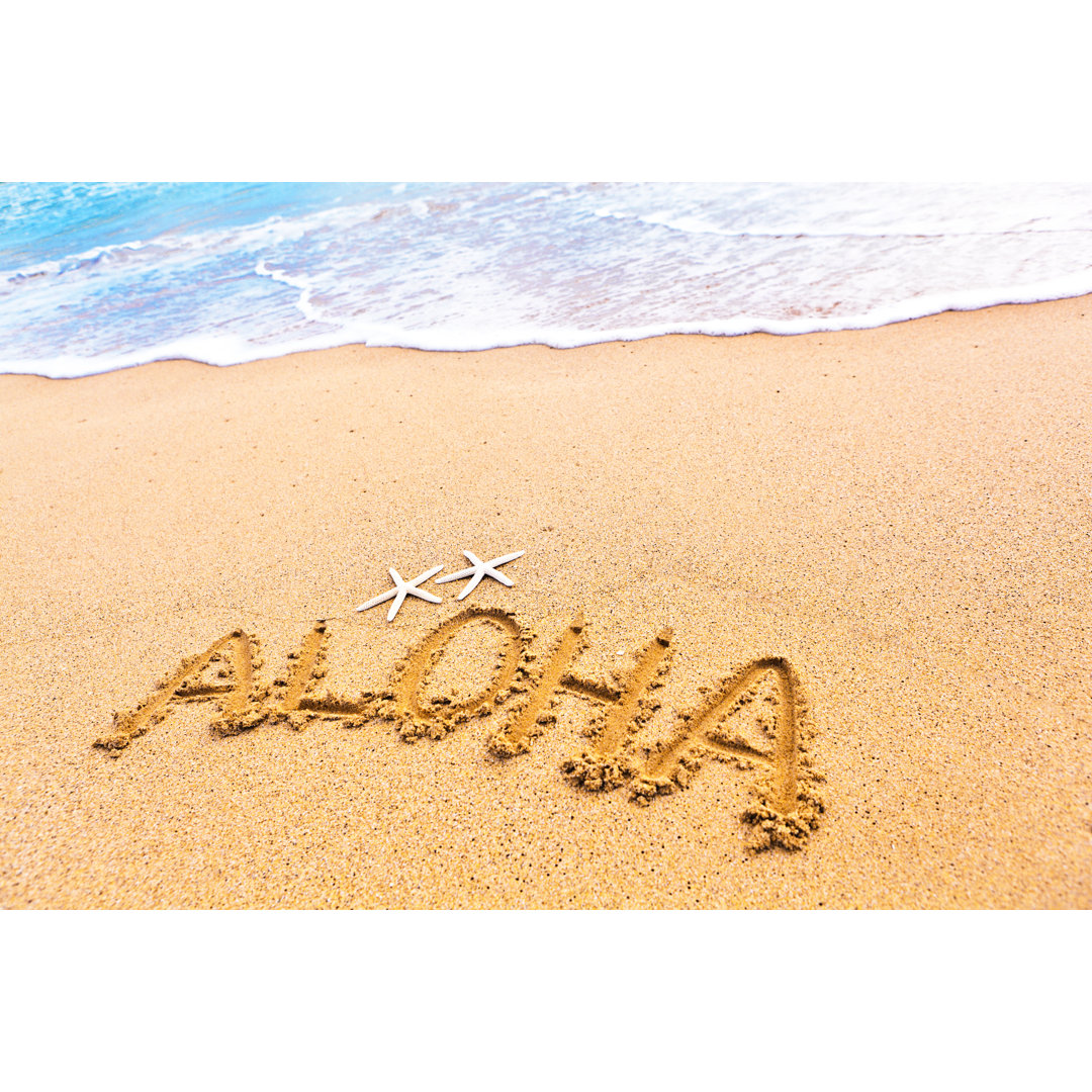 Aloha-Gruß vom Strand von Hawaii