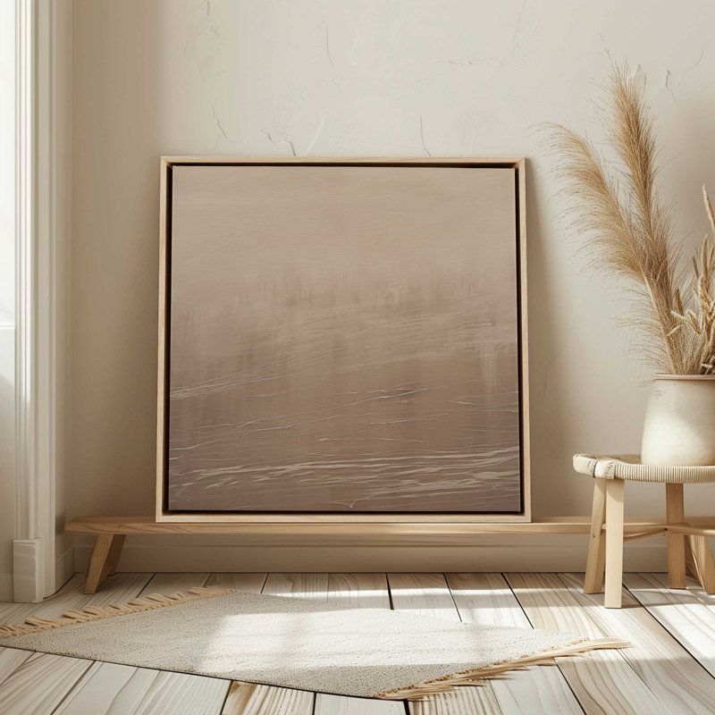 Silken Sandrifts v2, reproduction sur toile dans un cadre doré poli, H 32,75 po x l 32,75 po x P 1,75 po