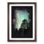 Northern Lights over the Forest - Picture Frame Graphic Art Print-56857121-56857122
