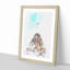 Airplane Flying Above Tokyo Watercolour - Picture Frame Graphic Art-56923229-56923232