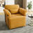 Upholstered Swivel Barrel Chair-567675410