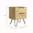 Light Oak 2-Drawer Rectangle Nightstand-874743490