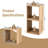 Bedside Table Set Of 2, Stackable Cube Storage Organizer With Anti-Tip Device