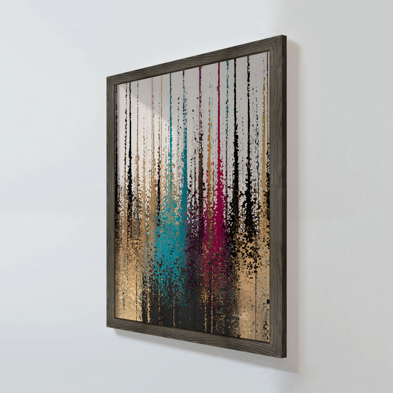Psaumes 1: 3. «Planted Not Buried» par Mark Lawrence, H 27,5 po x l 21,5 po x P 0,75 po, Acrylique encadré, Noir