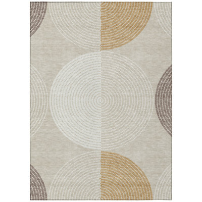 Machine Washable Indoor/Outdoor Howle ACN2281 Geometric Rug