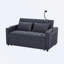 Causeuse avec accoudoirs carrés de 55,9 po-99903365
