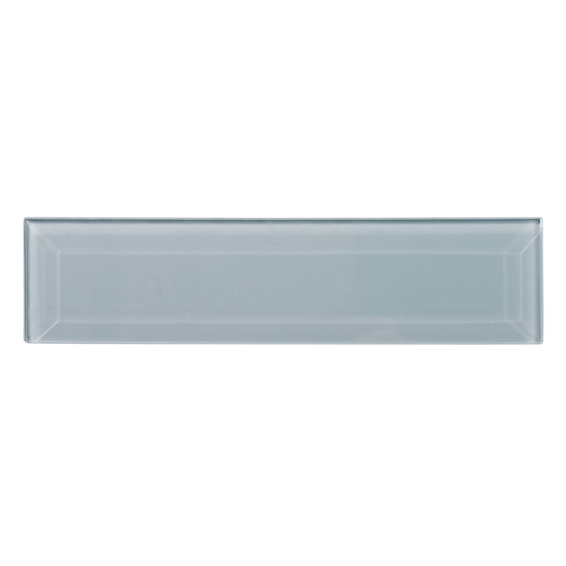 Vision 3" x 12" Beveled Glass Subway Wall Tile, London