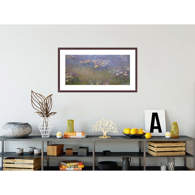 Nymphéas par Claude Monet - Impression sur toile, H 23,32 po x l 41,5 po
