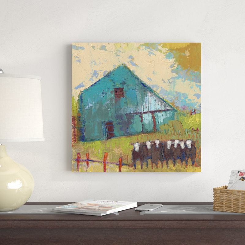 " Request Barn " by Sue Jachimiec, 20" H x 20" W, Yes, Silver Framed Print