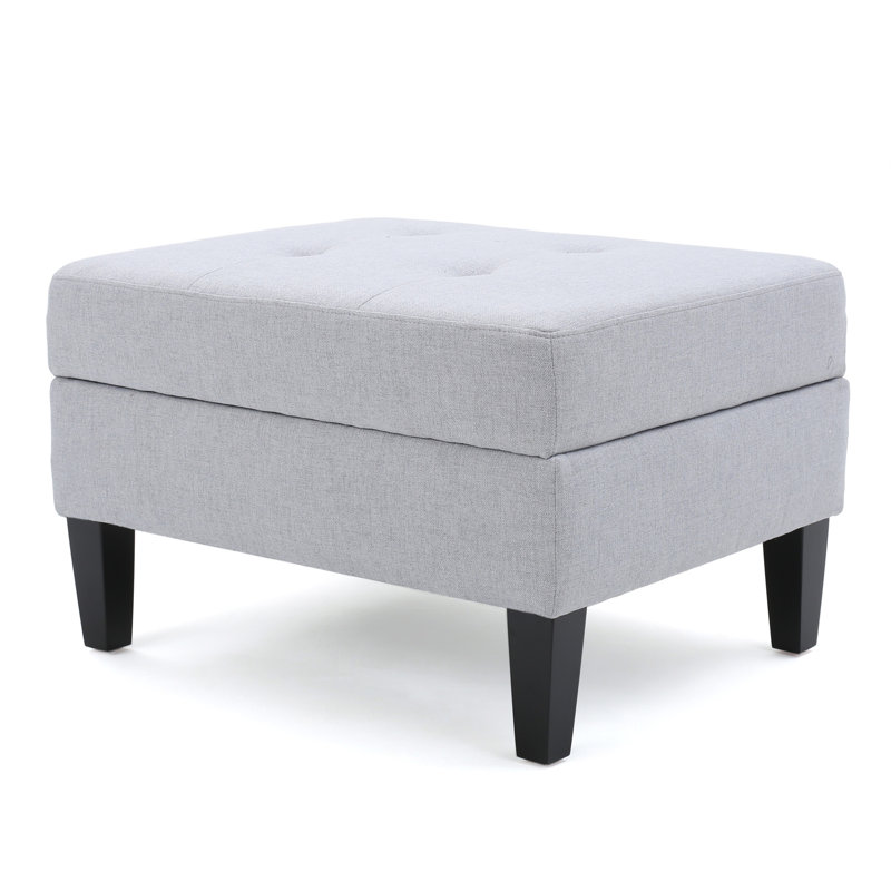 Storage Ottoman, Light Gray
