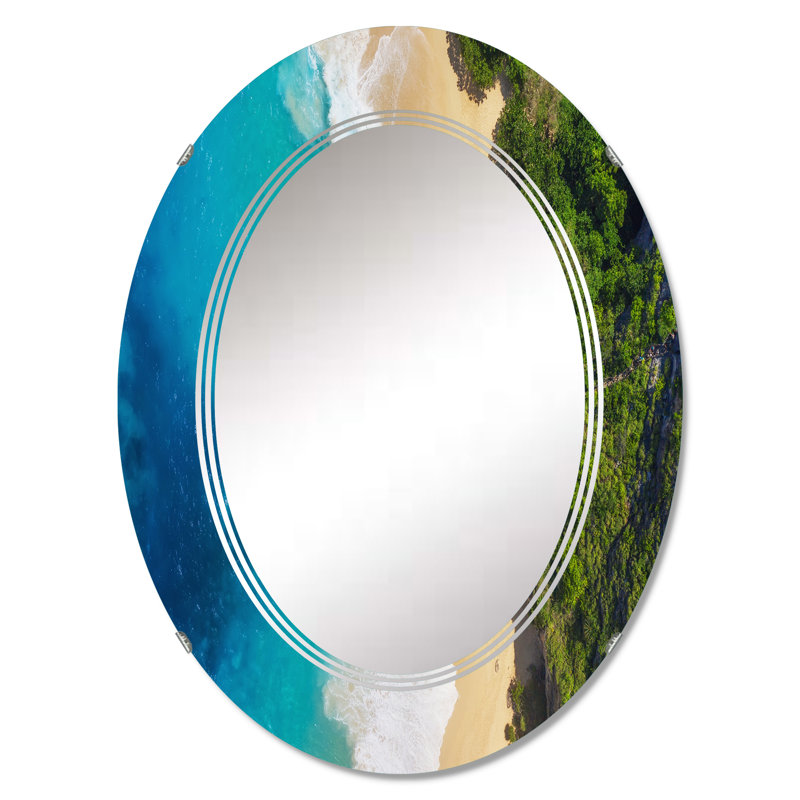 Miroir de salle de bain ovale mural, 30 po x 20 po