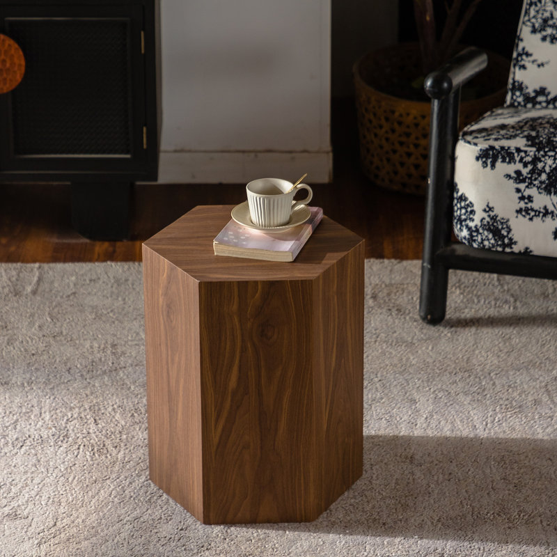 Table basse Hexagon MDF, Walnut