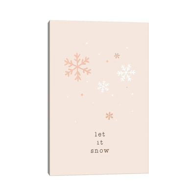 Let It Snow - Wrapped Canvas Print