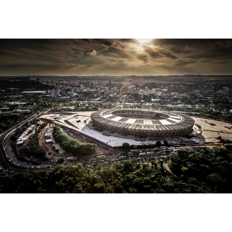 Mineirao Stadium, 12" H x 18" W