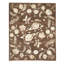 Wool Floral Area Rug in Brown/Ivory/Rust/Green