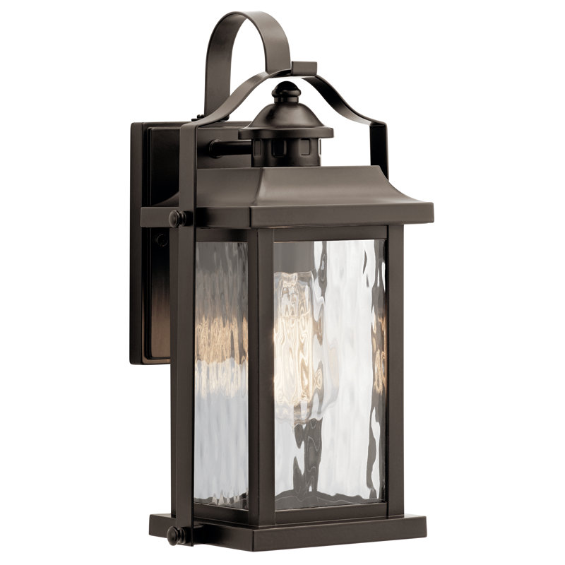 Applique murale 13,75 po 1 lumière bronze antique, Oui