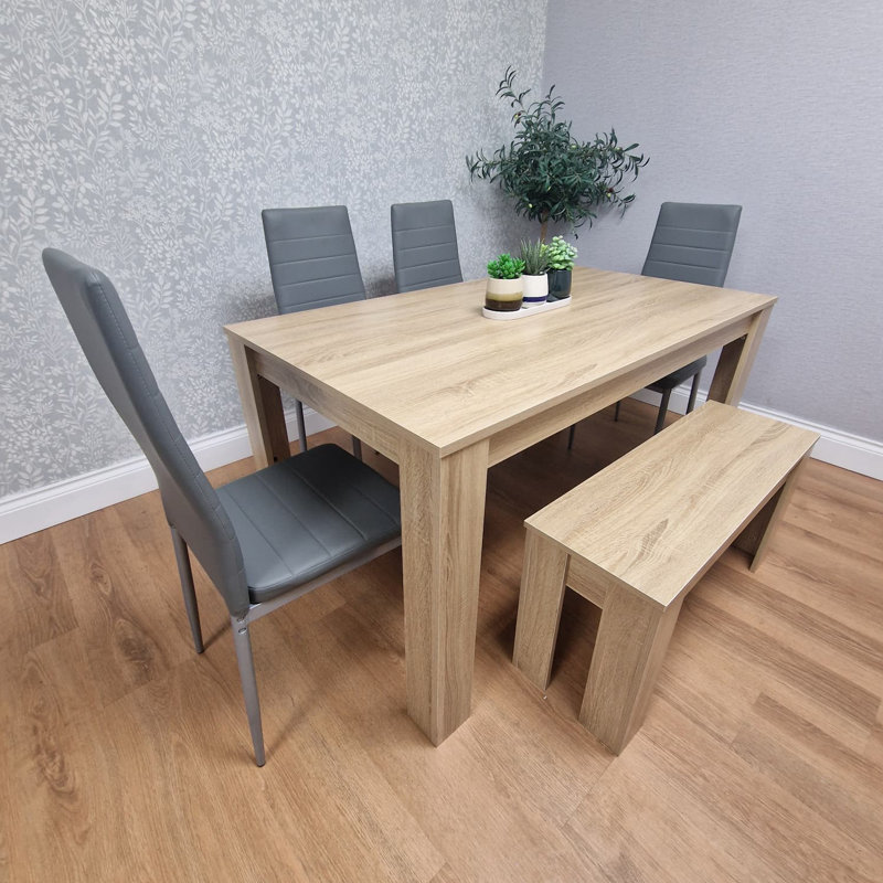 Roenia Dining Set, H75 x L117 x W77 cm 