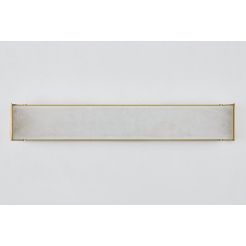 Hera 4.25" Alabaster Wall Sconce, 26" H x 4.25" W x 4.25" D